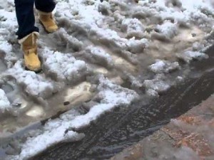 boots in slush